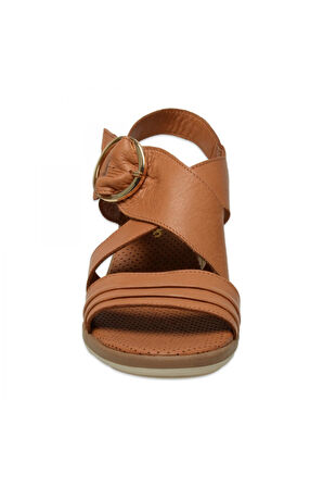 Mammamia D25Ys-2605 Günlük Taba Kadın Sandalet