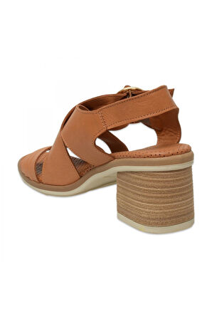 Mammamia D25Ys-2605 Günlük Taba Kadın Sandalet