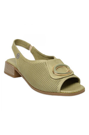 Mammamia D25Ys-2720Z Günlük Yeşil Kadın Sandalet