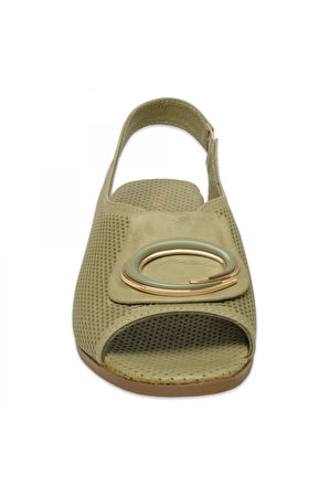 Mammamia D25Ys-2720Z Günlük Yeşil Kadın Sandalet