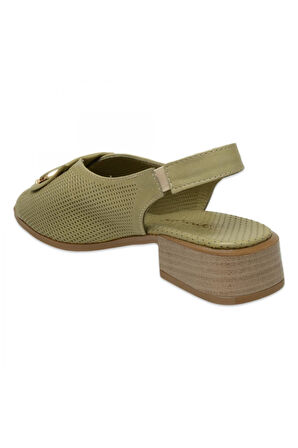 Mammamia D25Ys-2720Z Günlük Yeşil Kadın Sandalet