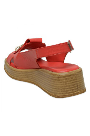 Mammamia D25Ys-2780Z Günlük Kırmızı Kadın Sandalet