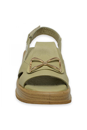 Mammamia D25Ys-2780Z Günlük Yeşil Kadın Sandalet