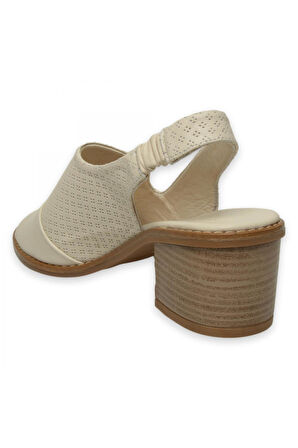 Mammamia D25Ys-2840Z Günlük Krem Kadın Sandalet