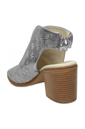 Mammamia D25Ys-2915 Günlük Kalin Topuklu Bakır Kadın Sandalet