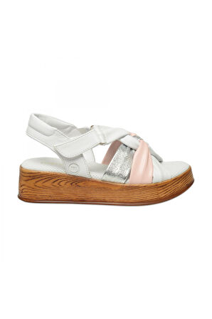Mammamia D25Ys-5115Z Günlük Beyaz Kadın Sandalet
