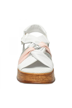 Mammamia D25Ys-5115Z Günlük Beyaz Kadın Sandalet