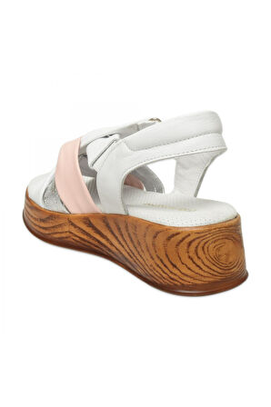 Mammamia D25Ys-5115Z Günlük Beyaz Kadın Sandalet