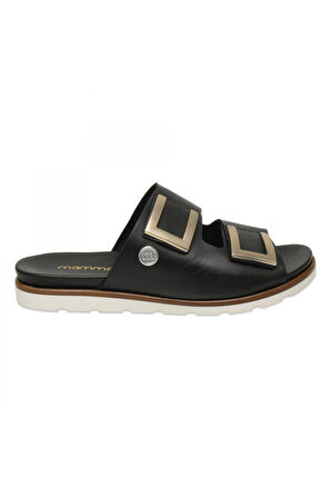 Mammamia D25Yt-1235 Günlük Siyah Kadın Terlik
