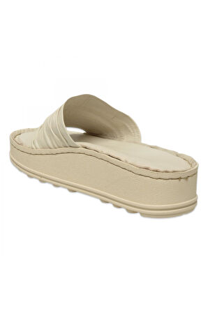 Mammamia D25Yt-1425 Günlük Krem Kadın Terlik
