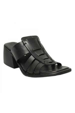 Mammamia D25Yt-1540Z Günlük Siyah Kadın Terlik