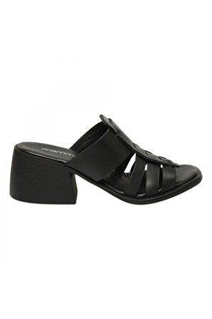 Mammamia D25Yt-1540Z Günlük Siyah Kadın Terlik