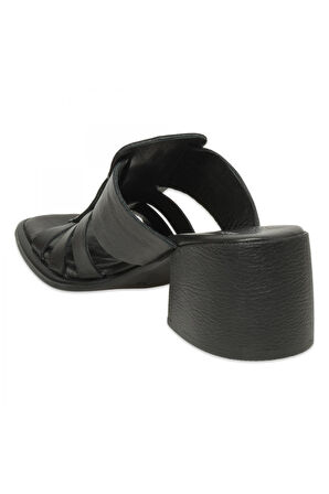 Mammamia D25Yt-1540Z Günlük Siyah Kadın Terlik