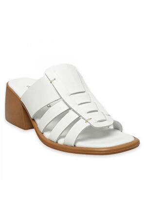 Mammamia D25Yt-1540Z Günlük Beyaz Kadın Terlik
