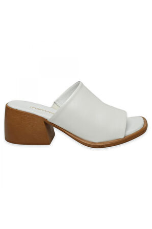 Mammamia D25Yt-1555Z Günlük Beyaz Kadın Terlik