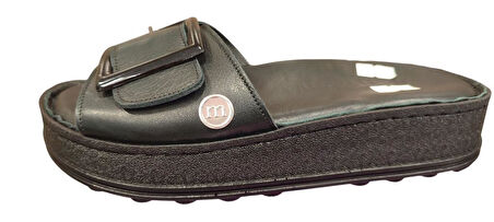 MAMMAMİA D25YT-1290 KALIN TABAN YUMUŞAK DERİ KADIN TERLİK