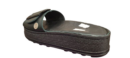 MAMMAMİA D25YT-1290 KALIN TABAN YUMUŞAK DERİ KADIN TERLİK