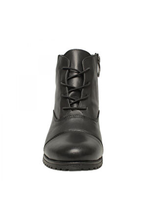 Mammamia D25Kb-1645 Günlük Topuklu Siyah Kadın Bot