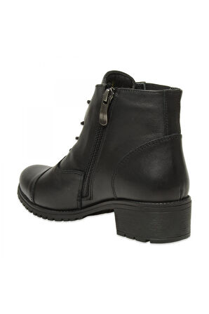 Mammamia D25Kb-1645 Günlük Topuklu Siyah Kadın Bot