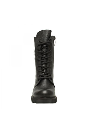 Mammamia D25Kb-1705 Günlük Topuklu Siyah Kadın Bot