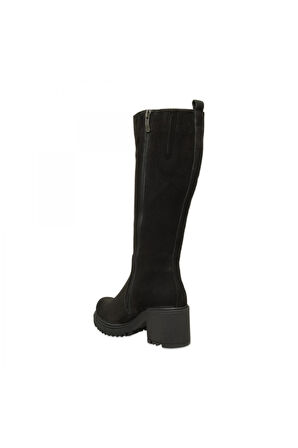 Mammamia D25Kc-2330 Kalin Topuklu Günlük Siyah Kadın Çizme