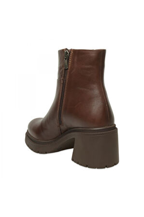 Mammamia D25Kb-8470 Günlük Topuklu Kahverengi Kadın Bot