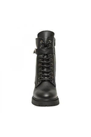 Mammamia D25Kb-8480 Günlük Topuklu Siyah Kadın Bot