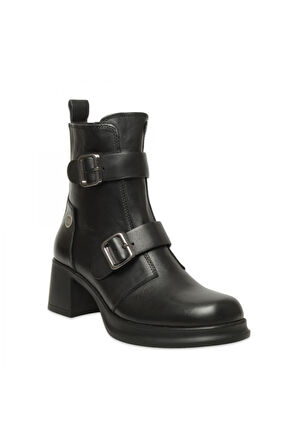 Mammamia D25Kb-8570 Günlük Topuklu Siyah Kadın Bot