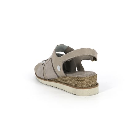 Mammamia D26ys-5035 Kadın Hakiki Deri Günlük Casual Sandalet Krem