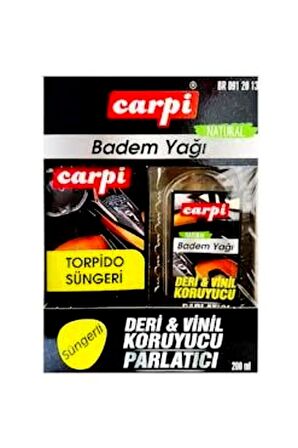 Carpi Vinil Deri Koruyucu Lastik Parlatıcı Badem Yağı-Süngerli 200ml