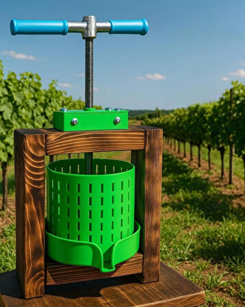 Hitit Manuel 4.5 Litre Mini Çevirme Kollu Pres Meyve Sıkacağı