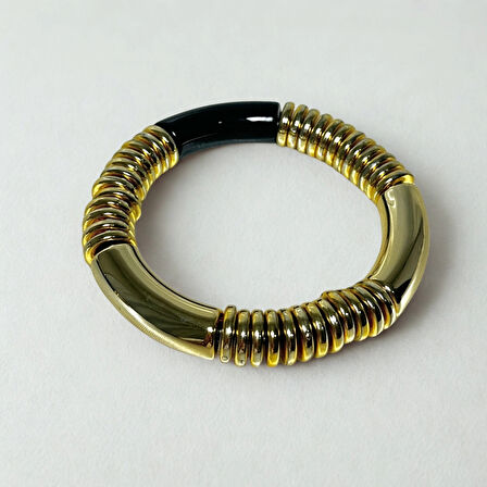 Siyah Gold Kemik Bileklik 2'li