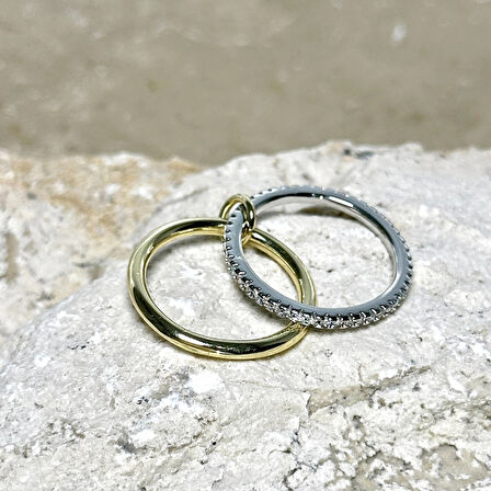 2'li Gold-Silver Yüzük