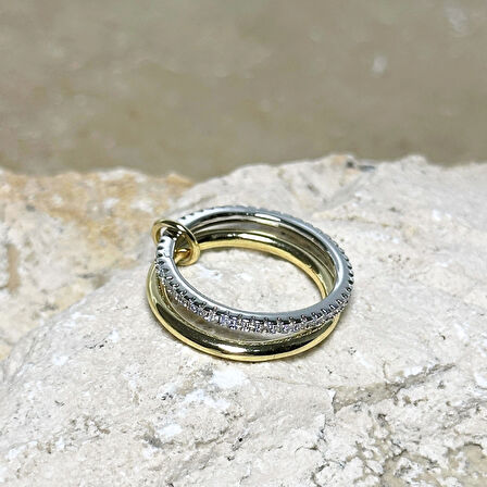 2'li Gold-Silver Yüzük