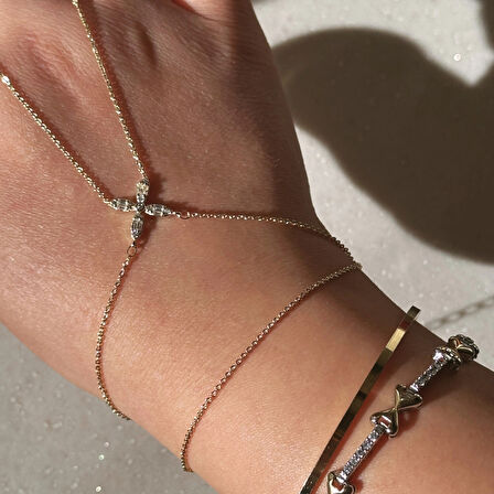 Çelik Fairy Taşlı Şahmeran Gold