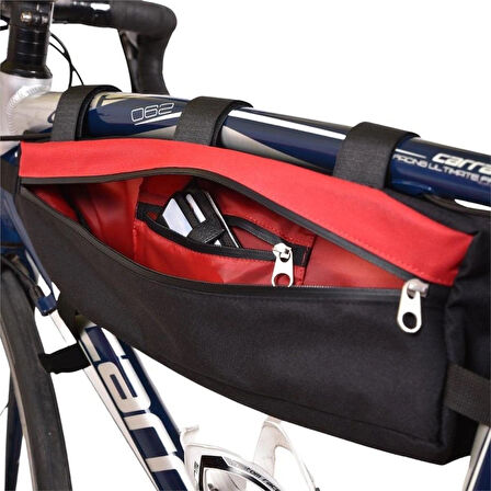 Reyo Sem Çanta Bikepacking Kadro Altı Çanta - L - Kırmızı