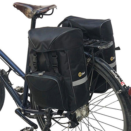 Reyo Sem Çanta Baykuş Heybe (Ön ve Arka Uyumlu) Siyah