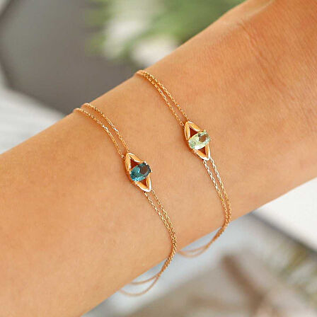 Renkli Taşlı Bileklik