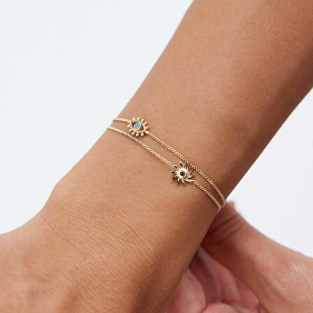 Güneş Kirpik İkili Bileklik