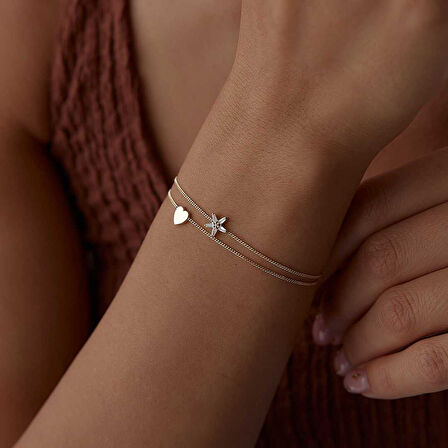 Fancy Kalp İkili Bileklik