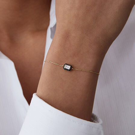 Black Frame Baget Bileklik