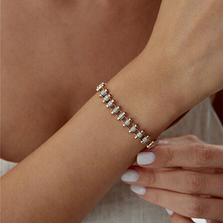 Pink Stone Stairs Bileklik