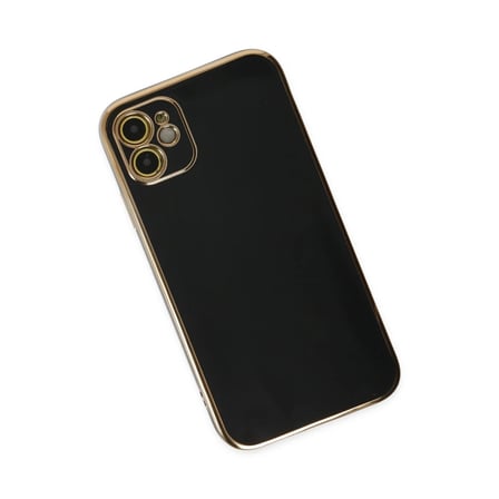 Apple iPhone 12 Kılıf Volet Silikon - Siyah