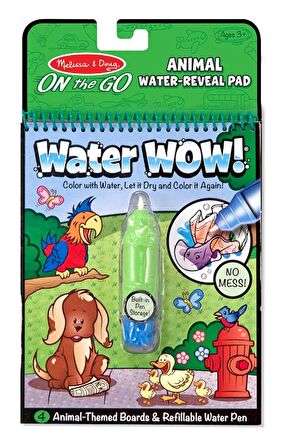 Water Wow! Su ile Boyama Kitabı - Hayvanlar