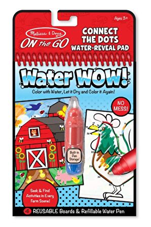 Water Wow! Su ile Boyama Kitabı - Çiftlik - Noktaları Birleştir