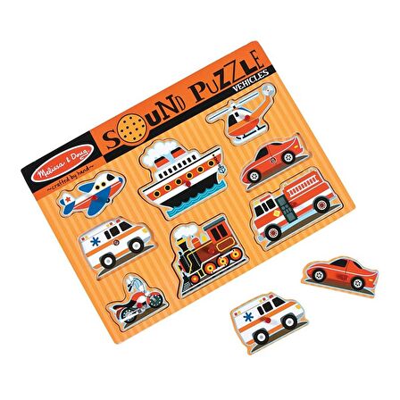 Araçlar 2+ Yaş Büyük Boy Puzzle 8 Parça