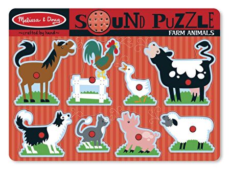 Çiftlik Hayvanları 3+ Yaş Büyük Boy Puzzle 8 Parça