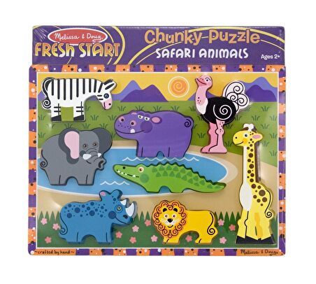 Safari 3+ Yaş Büyük Boy Puzzle 8 Parça