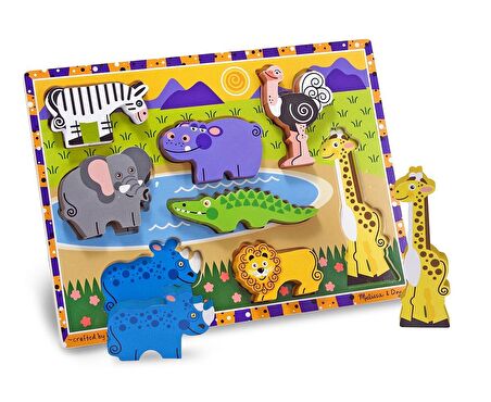 Safari 3+ Yaş Büyük Boy Puzzle 8 Parça