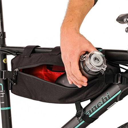 Bikepacking Kadro Altı Çanta - M Siyah